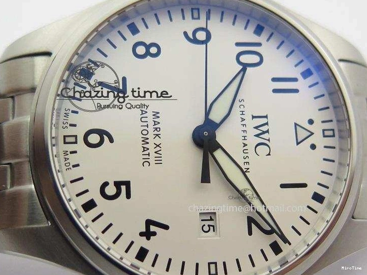 MIROTIME 0813 Mark XVIII IW327002 SS Mk Maker Best Edition White Dial On SS Bracelet A Premium 7300